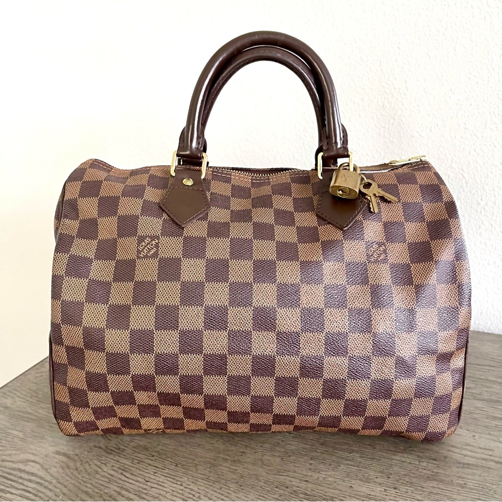 EUC | Louis Vuitton | Speedy 30 in “Damier Ebene”